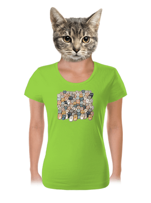 Nájdi čerta dámske tričko Apple Green