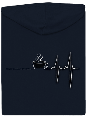 Coffee help dámska mikina na zips Navy Mal