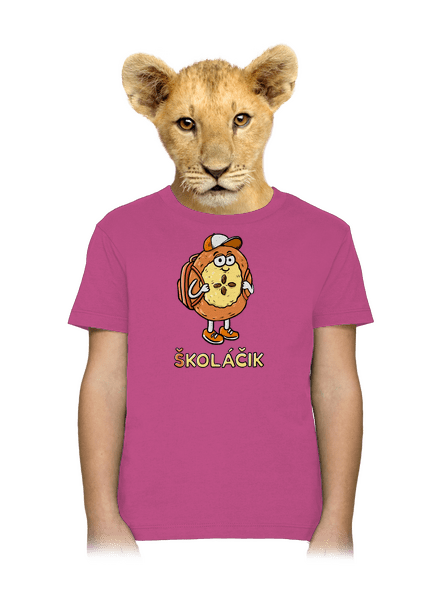 Školáčik detské tričko Fuchsia