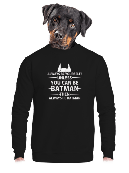Batman unisex mikina bez kapucne Black