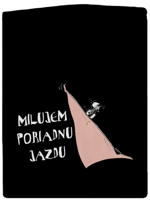 Milujem jazdu pánska mikina na zips Black