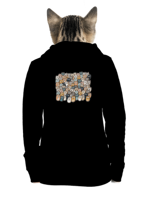 Nájdi čerta dámska mikina na zips Black