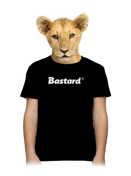 Bastard v logu detské tričko Black