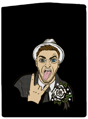 Rozlúčka so slobodou pánska mikina na zips Black