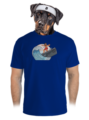 Som surfer pánske športové tričko Royal Blue Mal