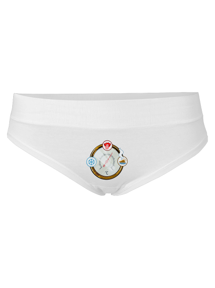 Teplota dámske nohavičky White