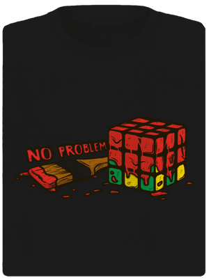 No problem dámske športové tričko Black