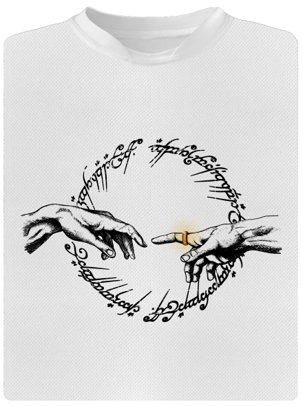 God of ring pánske športové tričko White