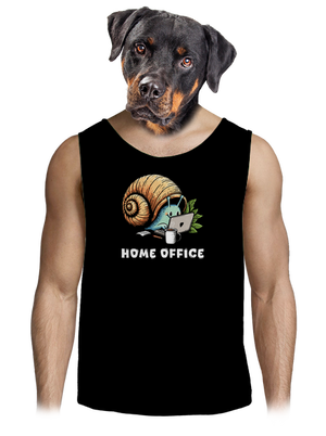 Slimákov home office pánske tielko Black