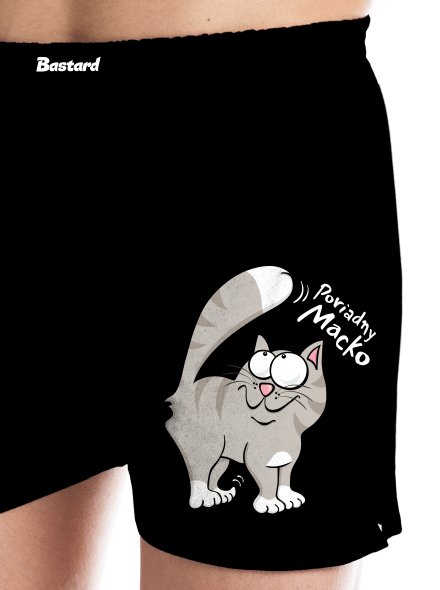 Macko a Micka pánske trenky Black