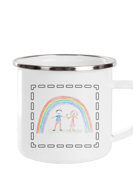 Detské kresby - Nahraj vlastnú plecháčik White