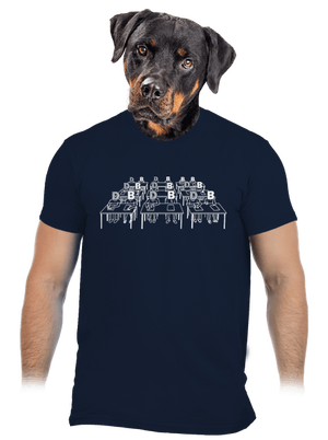 Cimrman: Debil, blbeček pánske tričko Navy