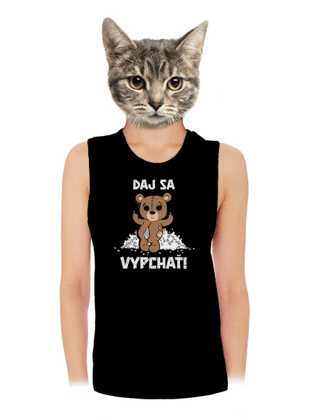 Jdi se vycpat dámske tielko voľné Black