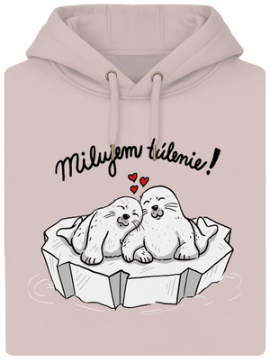 Milujem túlenie unisex mikina premium Rose Chalk