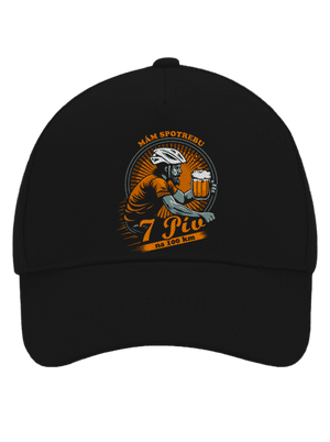 Spotreba 7 na 100 šiltovka baseballka Black
