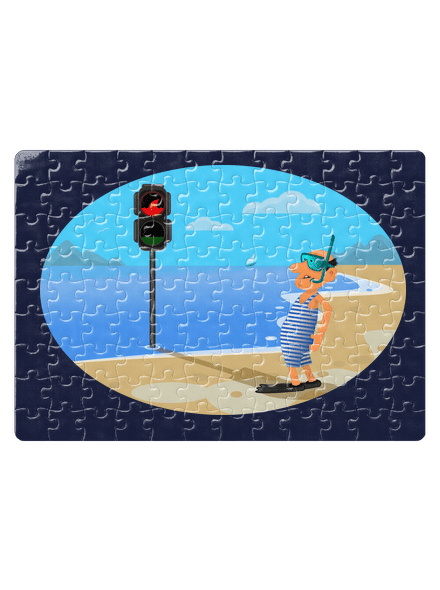 Bezpečné plávanie puzzle White