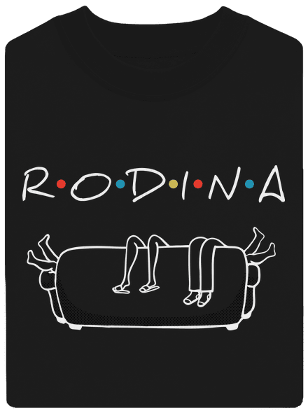 Rodina unisex mikina bez kapucne Black