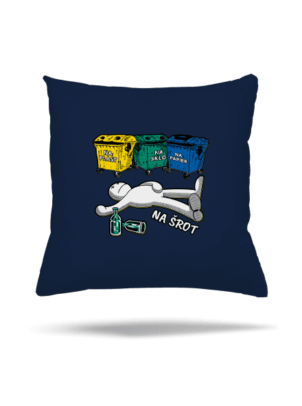 Tříděný odpad vankúš Dark Navy