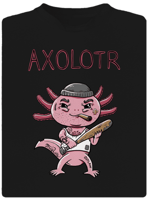 Axolotr detské športové tričko Black
