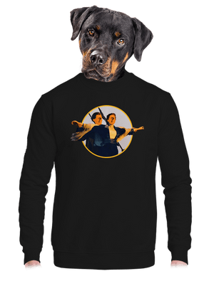 Titanic unisex mikina bez kapucne Black