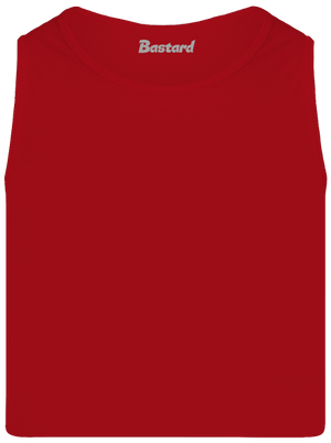 Bez potlače pánske tielko Red