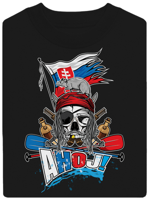 Ahoj unisex mikina bez kapucne Black