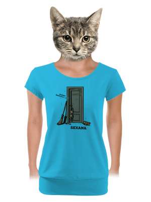 Sexana dámske tričko s lemom Blue Atol