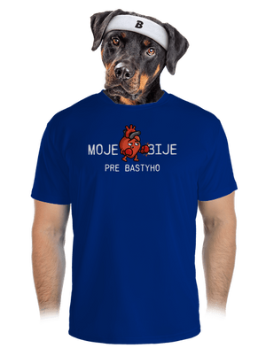 Moje srdce bije pánske športové tričko Royal Blue Mal