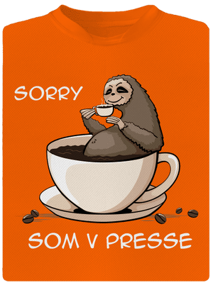 V presse pánske športové tričko Neon Orange