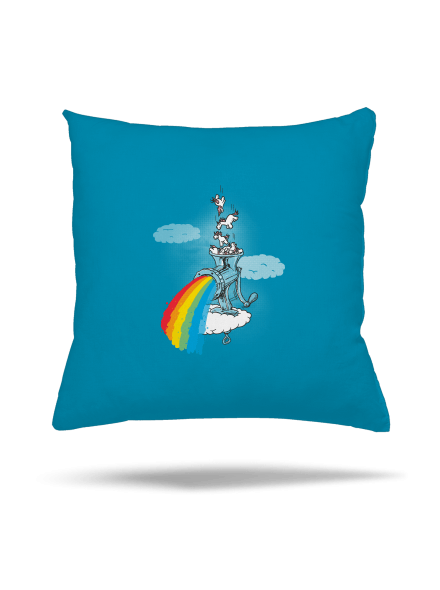 Ako vzniká dúha vankúš Blue Turquoise