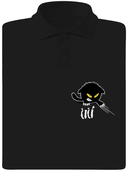 Čičina pánska polokošeľa Black