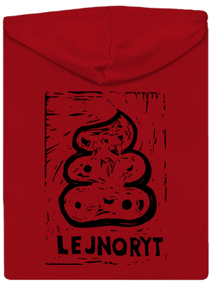 Lejnoryt pánska mikina na zips Red