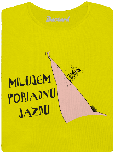 Milujem jazdu dámske tričko prémium Lemon