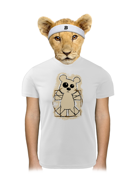 Da Vinci Teddy detské športové tričko White