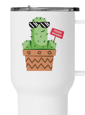 Pozor pichám termohrnček White