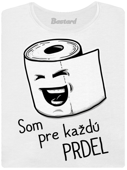 Prdel dámske tričko prémium White