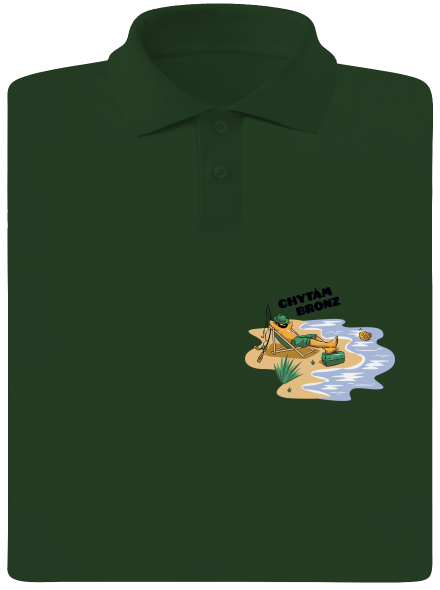  pánska polokošeľa Bottle Green Mal