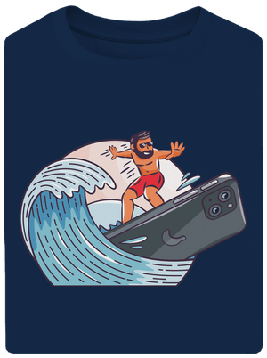 Som surfer unisex tričko oversized Midnight Blue