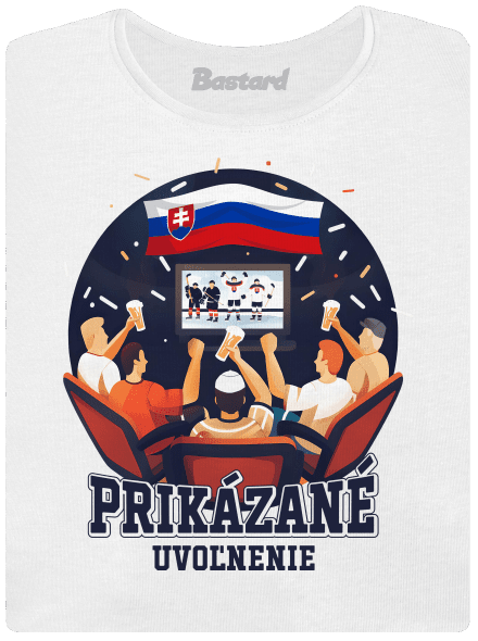 Prikázané uvoľnenie dámske tričko White