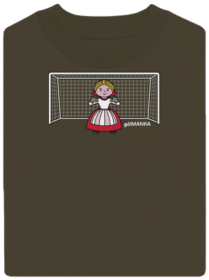 Gólmanka unisex mikina bez kapucne Urban Khaki