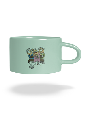 Zase drbeme hrnček makronka Mint Macaron