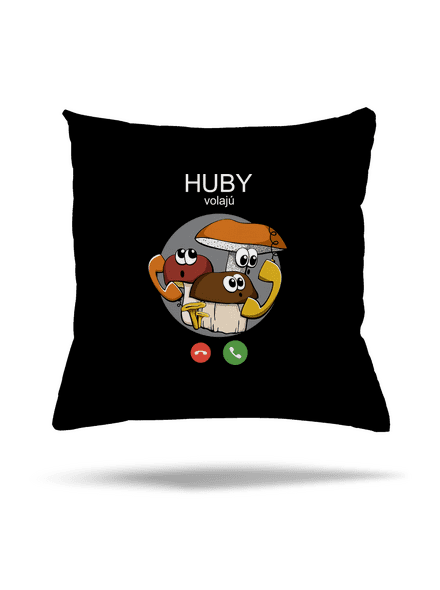 Huby volajú vankúš Black