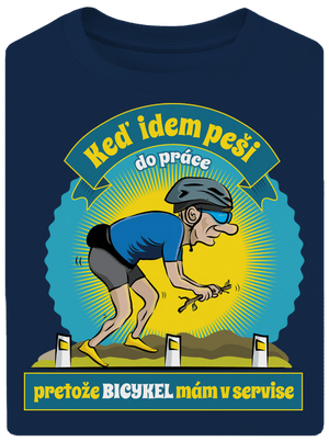 Závislosť na bicykli unisex tričko oversized Midnight Blue