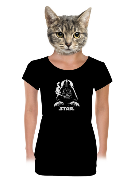 Darth Star dámske tričko s lemom Black