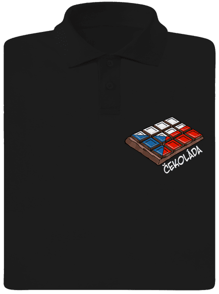 Čekoláda pánska polokošeľa Black