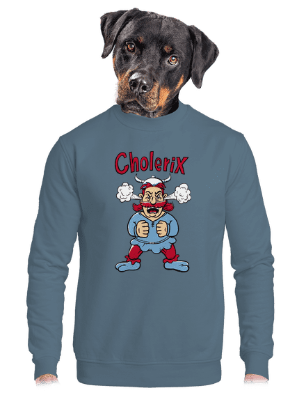 Cholerix unisex mikina bez kapucne Nordic Blue