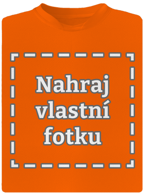 Vlastná potlač pánske športové tričko Neon Orange