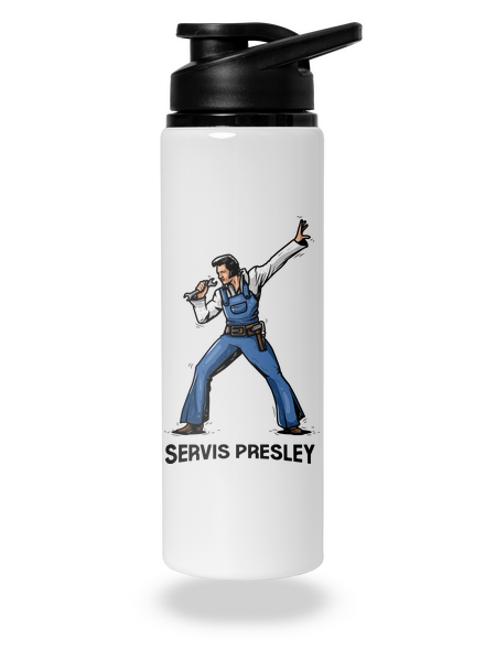 Servis Presley flaša na vodu White