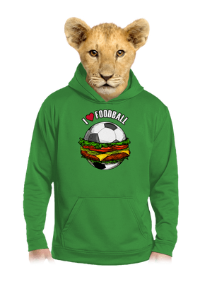 Foodball detská mikina klokanka Kelly Green AWD