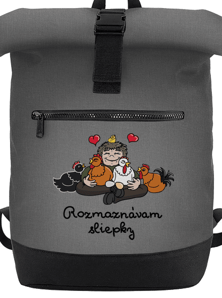 Rozmaznávam sliepky batoh Grey Marl